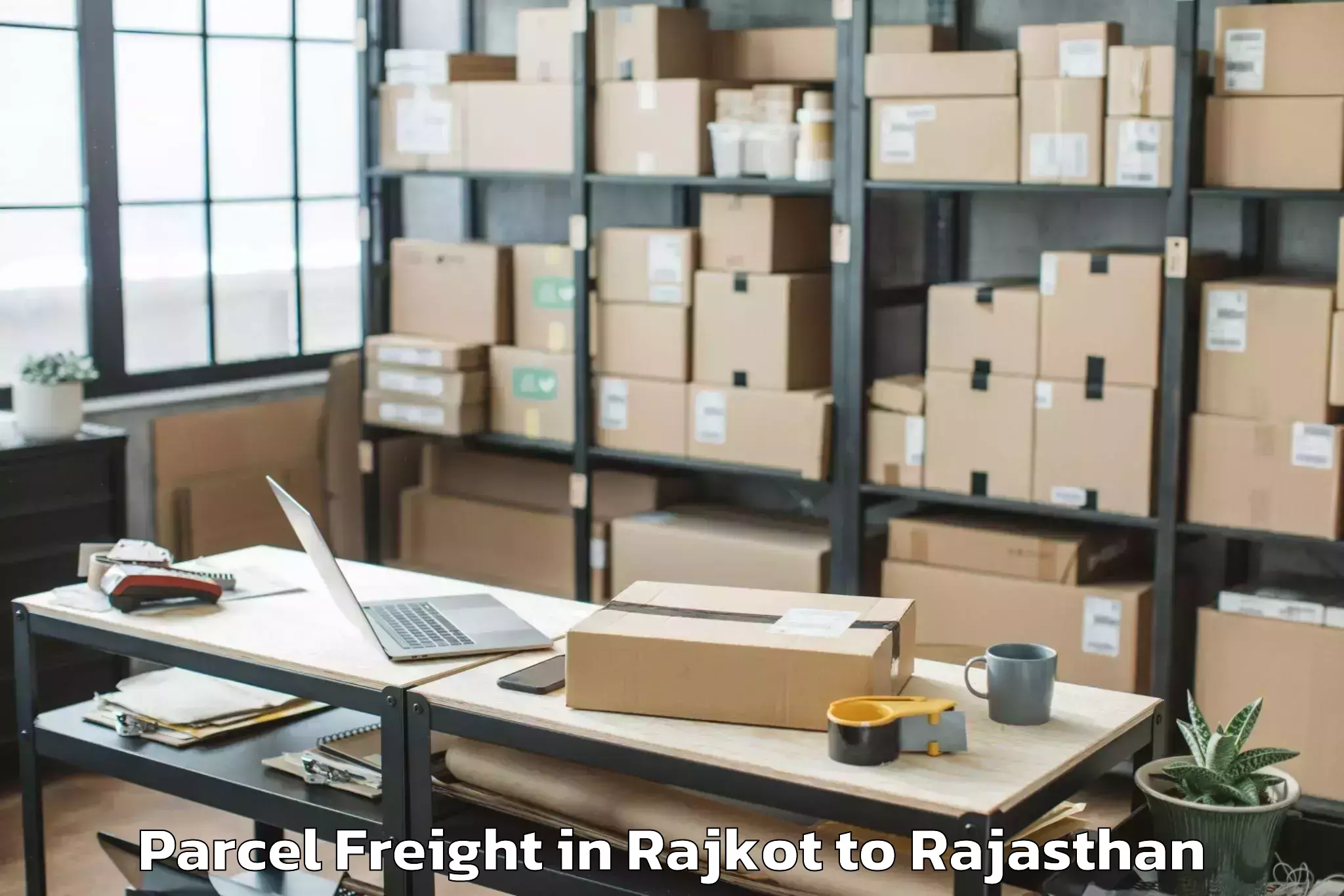 Reliable Rajkot to Bagora Parcel Freight